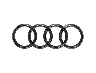 Audi Ringe schwarz  für das Heck