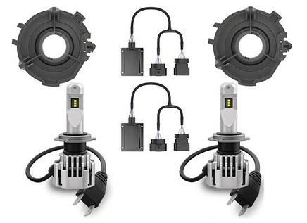 H7-LED Abblendlicht, 2 Glühlampen, CAN-Bus-Adapter, Adapter A05, Montageanleitung