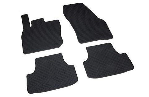 Gummifußmatten vorne und hinten, "Plus", Schwarz, Linkslenker, PR:L0L Gummifußmatten vorne und hinten, "Plus", Schwarz, Linkslenker, PR:L0L