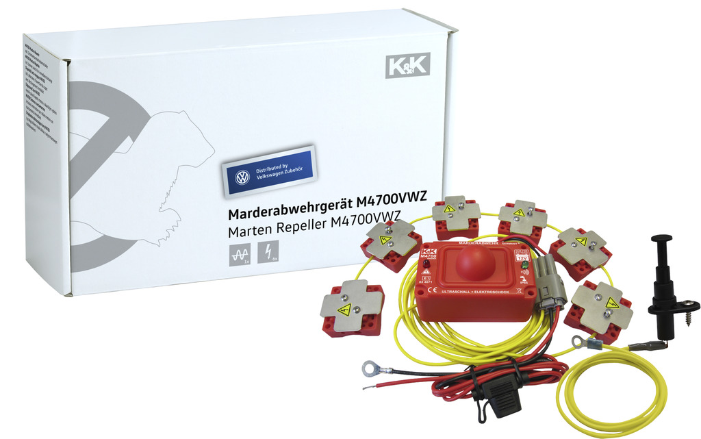 Marder-Abwehranlage (elektrotechnisch) K&K M4700, Ultraschall/Hochspannung Marder-Abwehranlage (elektrotechnisch) K&K M4700, Ultraschall/Hochspannung