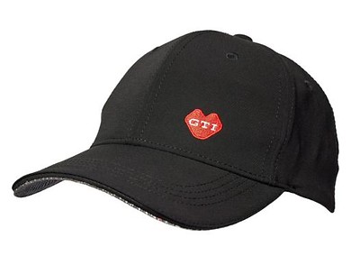 Cap 56-60, Schwarz, rote GTI Applikation, GTI Kollektion