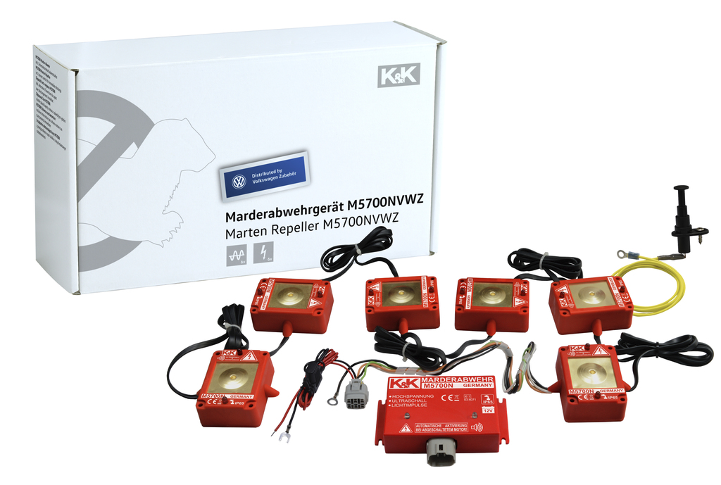 Marder-Abwehranlage (elektrotechnisch) K&K M5700N, Ultraschall/Hochspannung Marder-Abwehranlage (elektrotechnisch) K&K M5700N, Ultraschall/Hochspannung