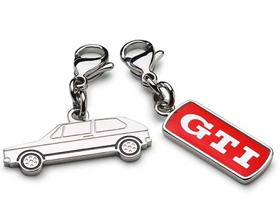 Schmuckanhänger 2er Set, Golf I GTI/GTI Schriftzug, Edelstahl, GTI Kollektion Schmuckanhänger 2er Set, Golf I GTI/GTI Schriftzug, Edelstahl, GTI Kollektion