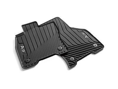 Allwetterfußmatten  für Linkslenker vorn, schwarz