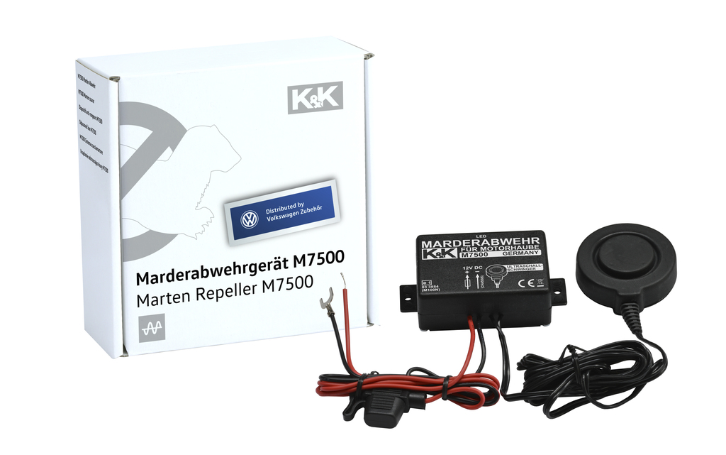 Marder-Abwehranlage (elektrotechnisch) K&K M7500 Ultraschall, Fahrzeugkarosserie Marder-Abwehranlage (elektrotechnisch) K&K M7500 Ultraschall, Fahrzeugkarosserie