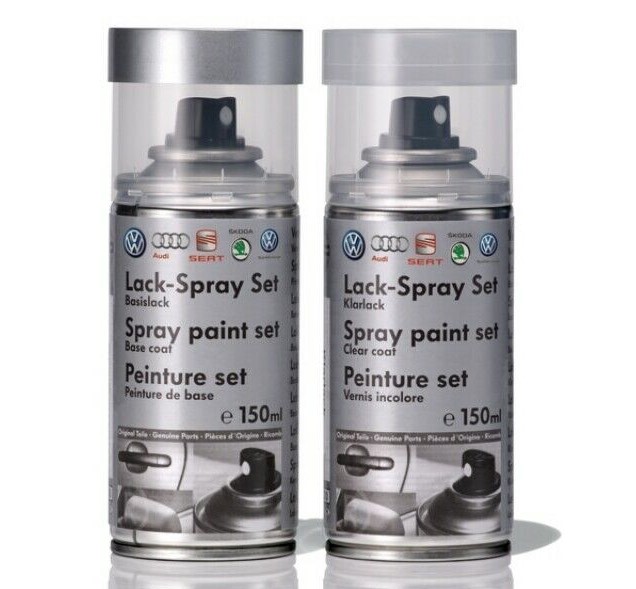 Lackspray Set , A9V , brilliantschwarz-metallic