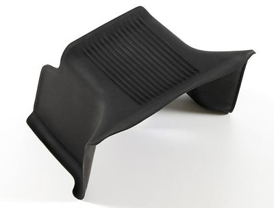 Allwetterfußmatte, hinten Tunnelabdeckung, Titanschwarz