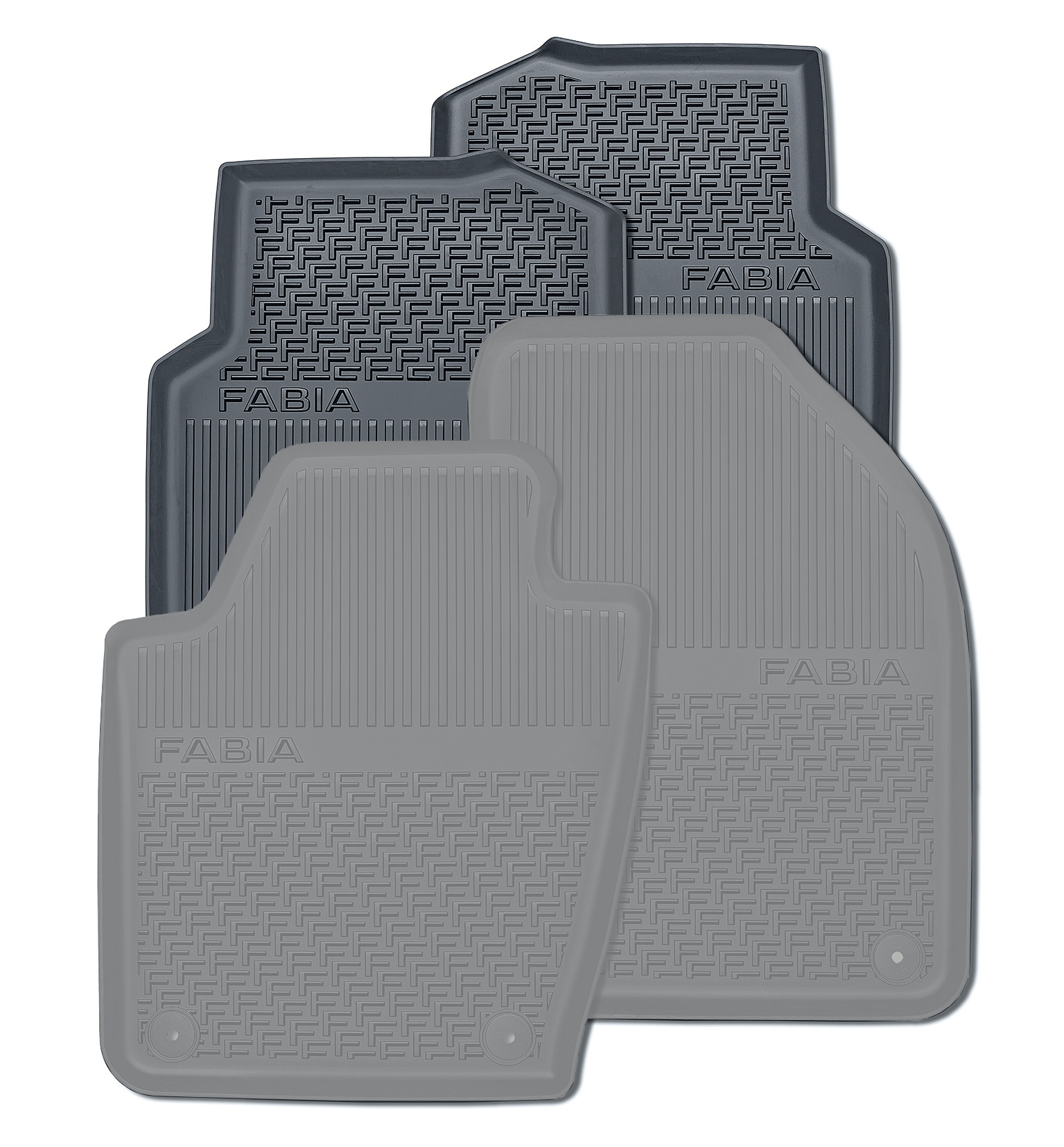 Gummifußmatten-Set hinten FABIA III Gummifußmatten-Set hinten FABIA III