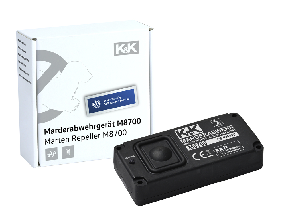 Marder-Abwehranlage (elektrotechnisch) K&K - M8700 Ultraschall - wasserdicht Marder-Abwehranlage (elektrotechnisch) K&K - M8700 Ultraschall - wasserdicht