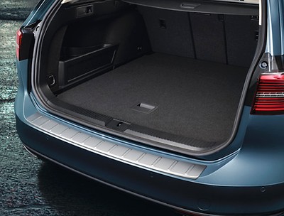 Ladekantenschutz, Kunststoff, Edelstahloptik gebürstet Ladekantenschutz, Kunststoff, Edelstahloptik gebürstet