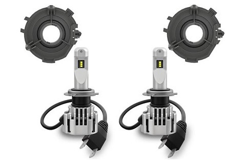 H7-LED Abblendlicht, 2 Glühlampen, Adapter A08, Montageanleitung