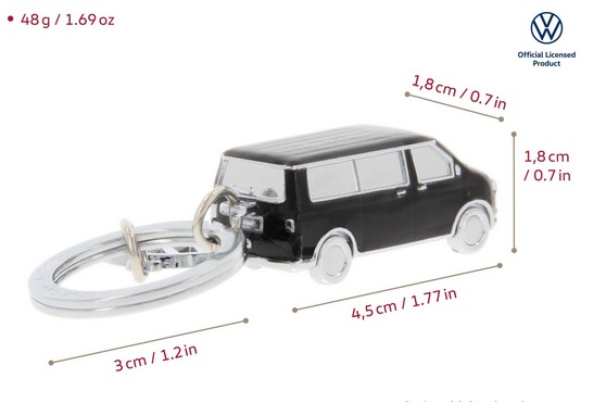 VW T5/T6 Bus 3D Schlüsselanhänger mit VW-Charm