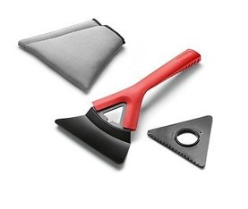 Eiskratzer mit Scheibenreiniger-Aufsatz