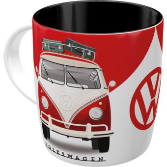 Nostalgic-Art Retro Kaffee-Becher T1 Rot/weiß, 330 ml 